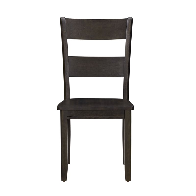 ACME Haddie Dining Side Chair in Distressed Walnut (Set of 2)