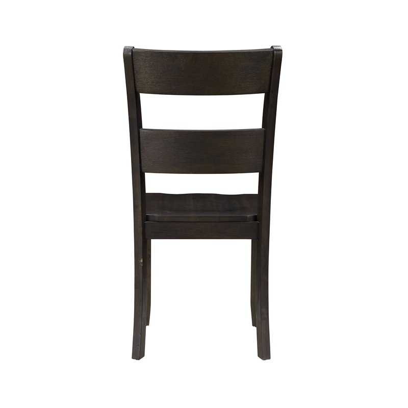 ACME Haddie Dining Side Chair in Distressed Walnut (Set of 2)