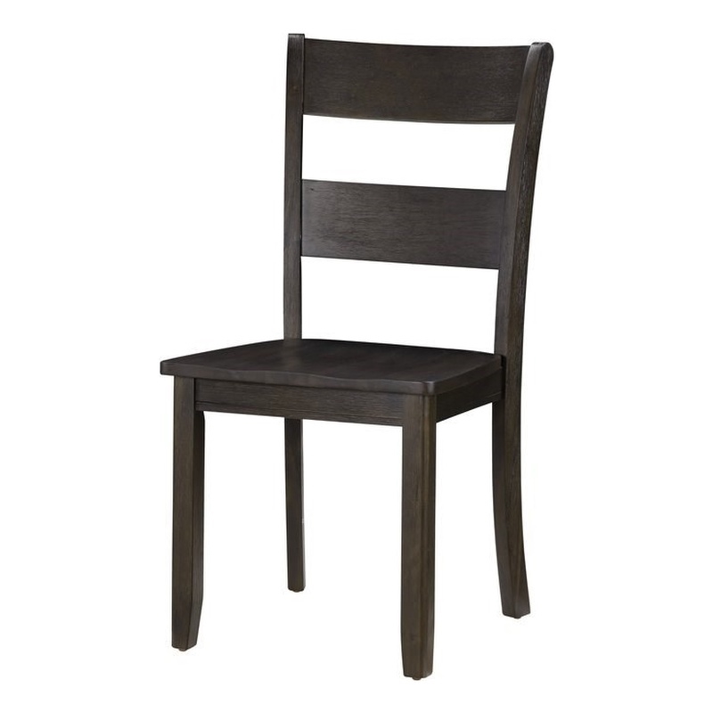 ACME Haddie Dining Side Chair in Distressed Walnut (Set of 2)
