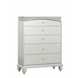 ACME Maverick 5-Drawer Wooden Chest in White Platinum