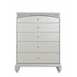 ACME Maverick 5-Drawer Wooden Chest in White Platinum