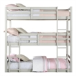 ACME Ronnie Wood Triple Bunk Bed - Twin in Light Gray