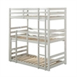 ACME Ronnie Wood Triple Bunk Bed - Twin in Light Gray