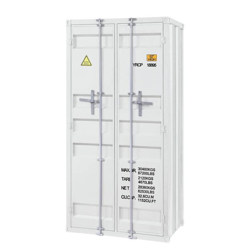 ACME Cargo Wardrobe (Double Door) in White