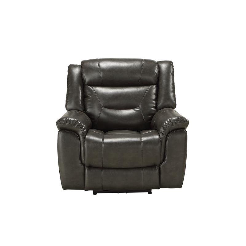 ACME Imogen Recliner (Power Motion) in Gray Leather-Aire