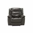 ACME Imogen Recliner (Power Motion) in Gray Leather-Aire