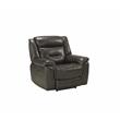 ACME Imogen Recliner (Power Motion) in Gray Leather-Aire