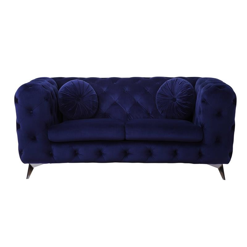 ACME Atronia Loveseat in Blue Fabric