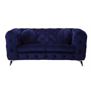 ACME Atronia Loveseat in Blue Fabric