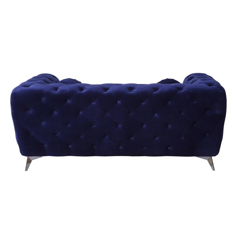 ACME Atronia Loveseat in Blue Fabric