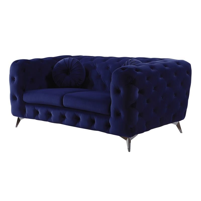 ACME Atronia Loveseat in Blue Fabric