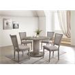 ACME Gabrian Dining Table w/Single Pedestal in Reclaimed Gray