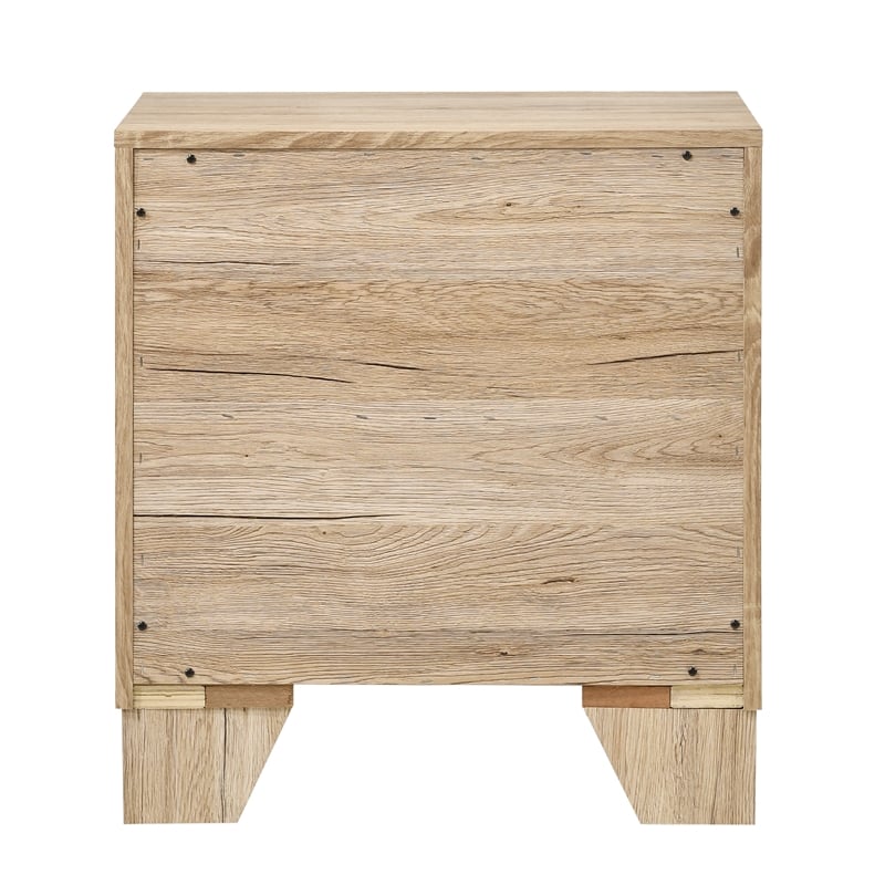 ACME Miquell 2-Drawer Wooden Nightstand in Natural