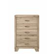 ACME Miquell 5-Drawer Wooden Chest in Natural