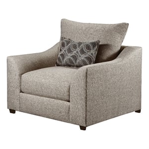 ACME Petillia Pillow Back Sloped Arms Chair in Sandstone Fabric