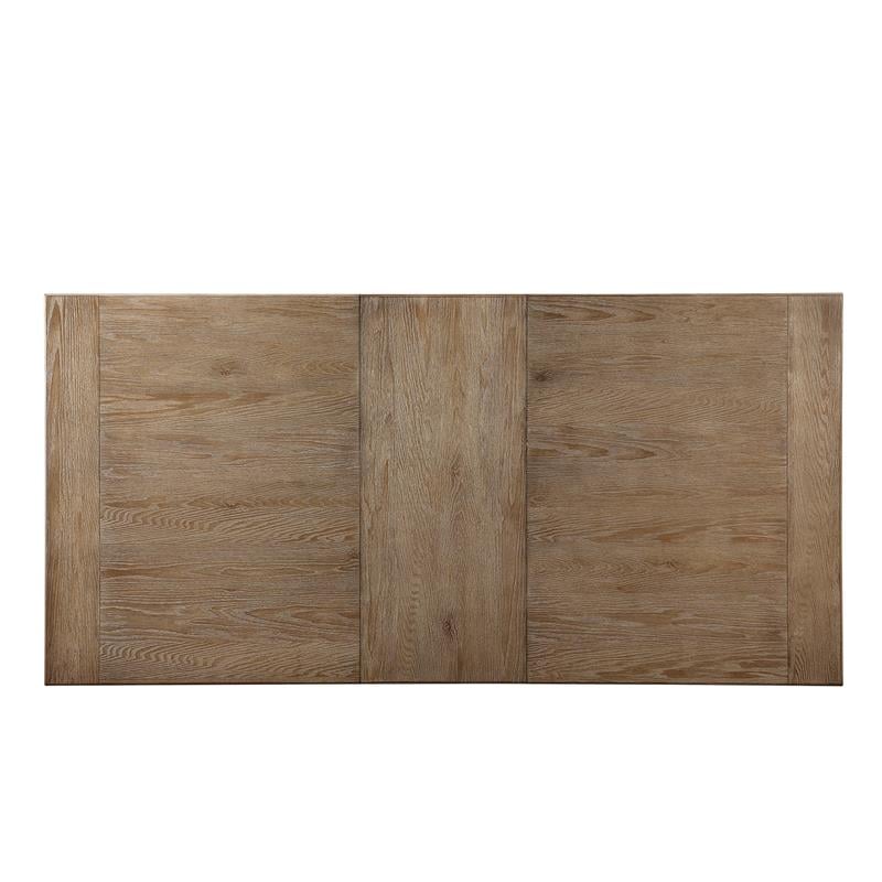 ACME Nathaniel Rectangular Wooden Trestle Dining Table in Maple