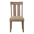 ACME Nathaniel Side Chair (Set-2) in Fabric & Maple