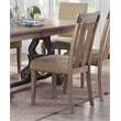 ACME Nathaniel Side Chair (Set-2) in Fabric & Maple