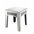 ACME Nowles Rectangular Mirrored Top End Table in Mirrored