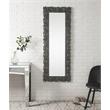 ACME Kachina Wooden Frame Wall Decor Mirror with Faux Gems Trim in Mirrored