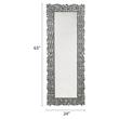 ACME Kachina Wooden Frame Wall Decor Mirror with Faux Gems Trim in Mirrored