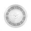 Noralie Wall Clock in Mirrored & Faux Diamonds