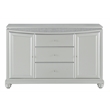 ACME Maverick 3-Drawer Wooden Server with 2 Doors in Platinum White