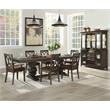 Acme Jameson Wooden Upholstered Side Chair in Brown and Espresso Espresso