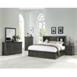 Acme Louis Philippe III - Queen Bed w/Storage in Dark Gray