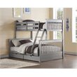ACME Haley II Twin/Full Wooden Bunk Bed with 2 Drawers in Gray
