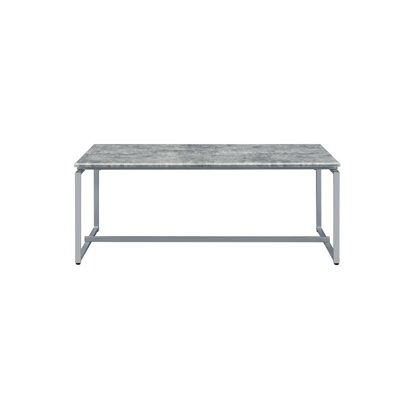 ACME Kersey 3-Piece Rectangular Wooden Coffee and End Table Set in Gray