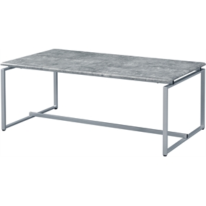 ACME Kersey 3-Piece Rectangular Wooden Coffee and End Table Set in Gray