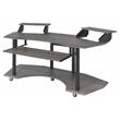 ACME Eleazar Wooden Music Recording Studio Desk in Black Oak