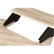 ACME Eleazar Wooden 3-Shelf Music Recording Studio Desk in Natural Oak
