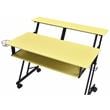 ACME Suitor Wooden Top Music Recording Studio Desk in Yellow and Black
