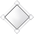ACME Asbury Metal Frame Wall Accent Mirror in Mirrored and Chrome