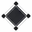 ACME Asbury Metal Frame Wall Accent Mirror in Mirrored and Chrome
