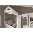 Acme Furniture Darlene Farmhouse Wood Twin over Twin Bunk Bed in Rustic White