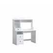 Meyer Twin/Full Bunk Bed with Storage Ladder and Drawers in White