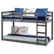 ACME Gaston Wooden Frame Loft Bed in Gray
