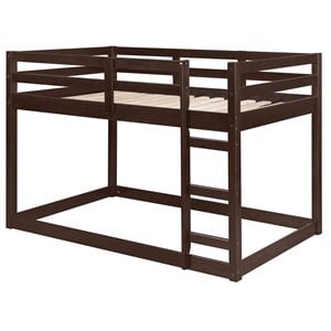 Acme Furniture Contemporary Wood Gaston Loft Bed in Espresso
