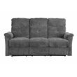 ACME Treyton Tufted Motion Reclining Sofa in Gray Chenille