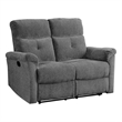 ACME Treyton Tufted Upholstered Motion Loveseat  in Gray Chenille
