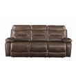 Aashi Sofa (Motion) in Brown Leather-Gel Match