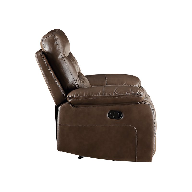 Aashi Sofa (Motion) in Brown Leather-Gel Match