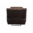 Jaylen Recliner in Toffee and Espresso Polished Microfiber