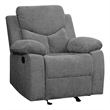 ACME Kalen Chenille Glide Recliner in Gray