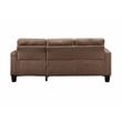 Earsom Sectional Sofa (Rev. Chaise) in Brown Linen