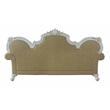 ACME Picardy Faux Leather Sofa with Pillows in Antique Pearl and Butterscotch