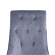 Dekel Side Chair (Set-2) in Gray Fabric and Stainless Steel